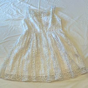 Saks Fifth Avenue white bridal mini dress size 8
